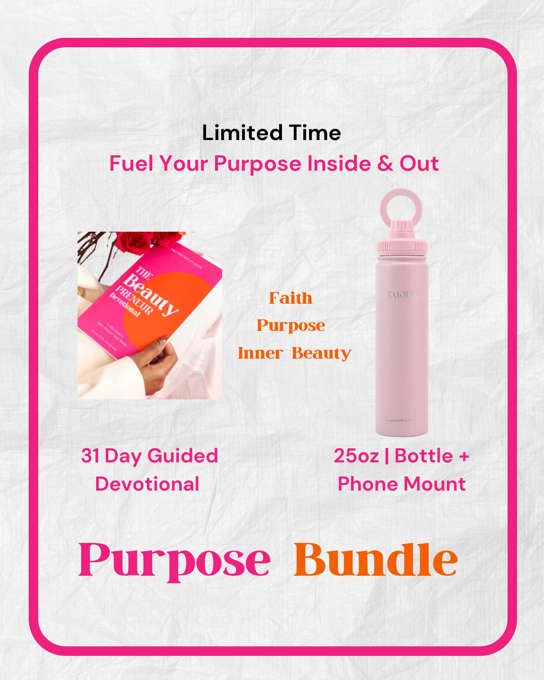 Purpose Bundle: Devotional + Purpose Bottle